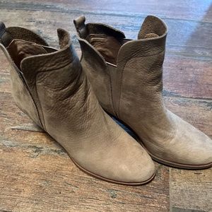 Tan booties